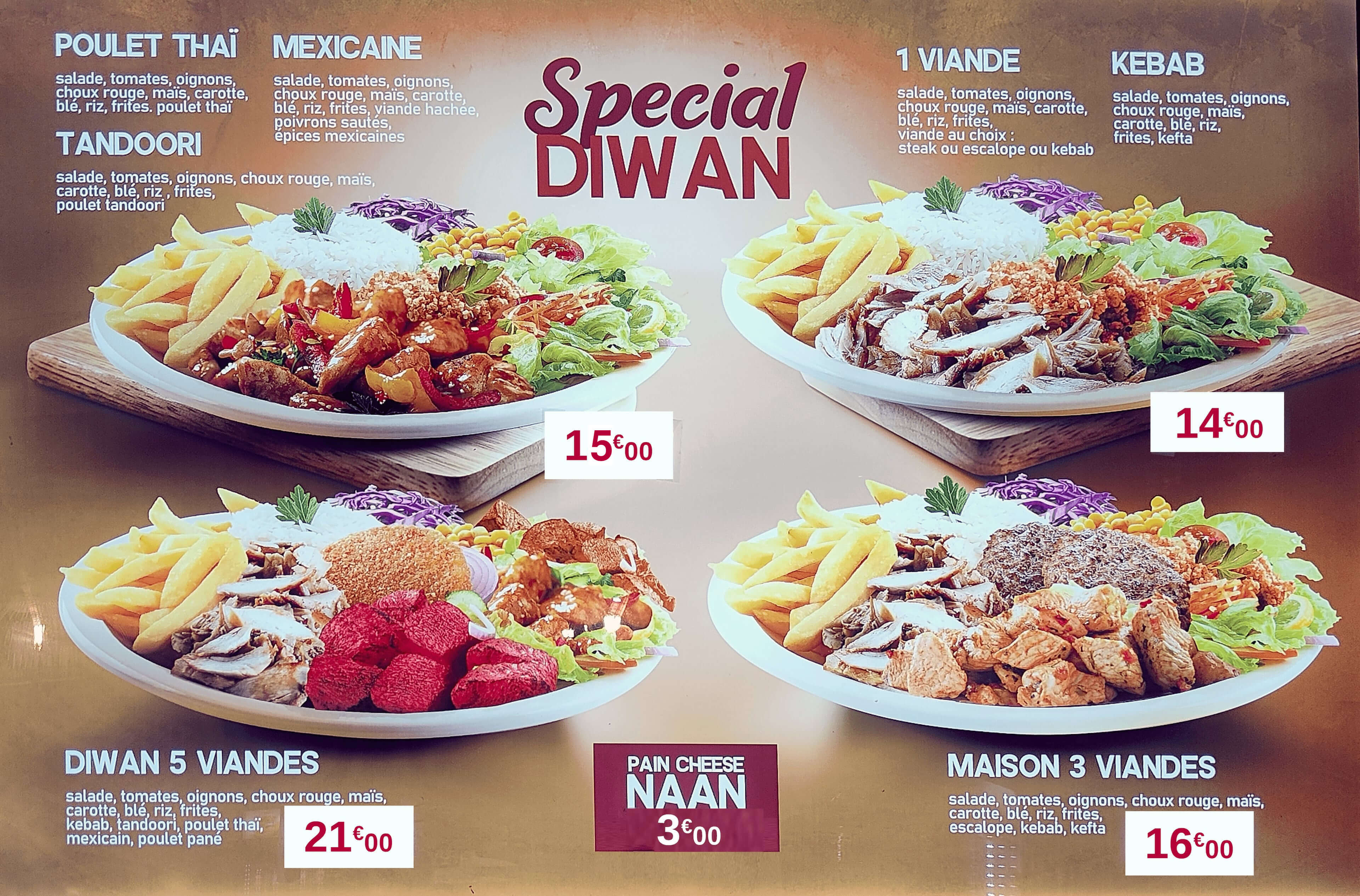 Menu Diwan